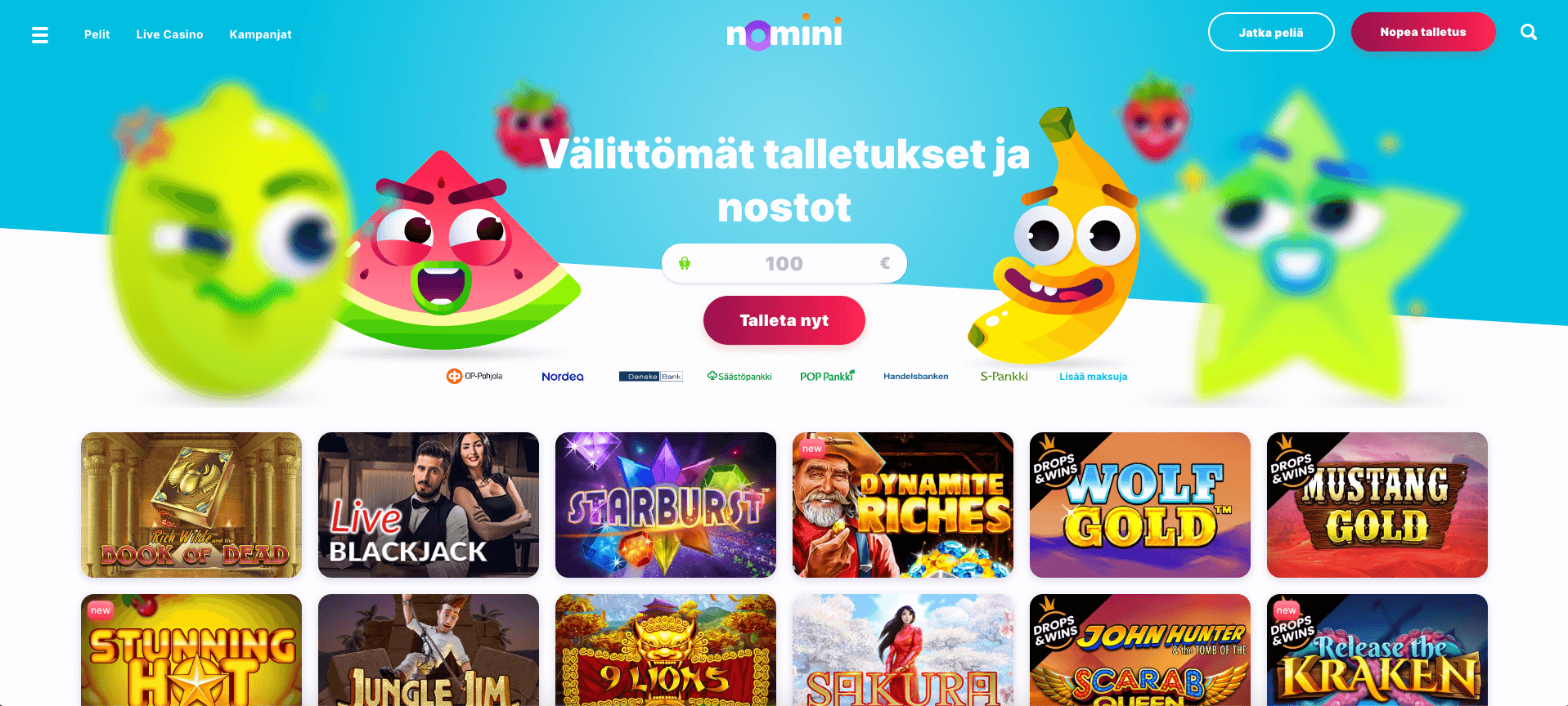 Nomini Casino – Arvostelu 2025 & kokemuksia, Bonus, Ik ...