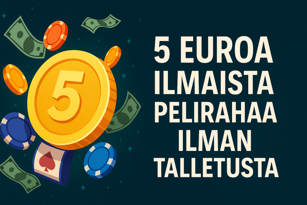 5 euroa ilmaista pelirahaa ilman talletusta