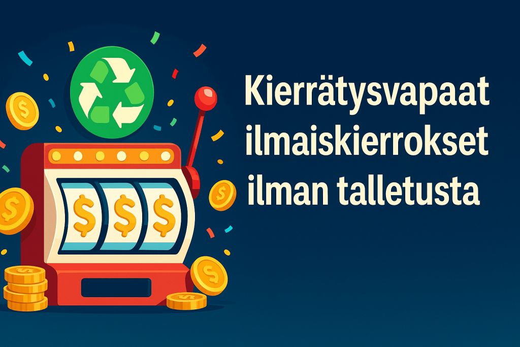 Kierrätysvapaat ilmaiskierrokset ilman talletusta