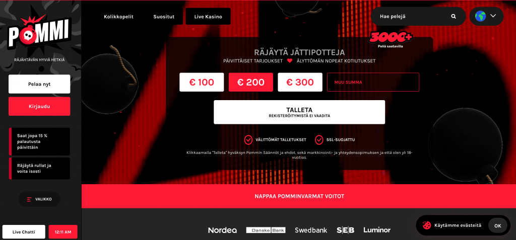 pommi casino arvostelu
