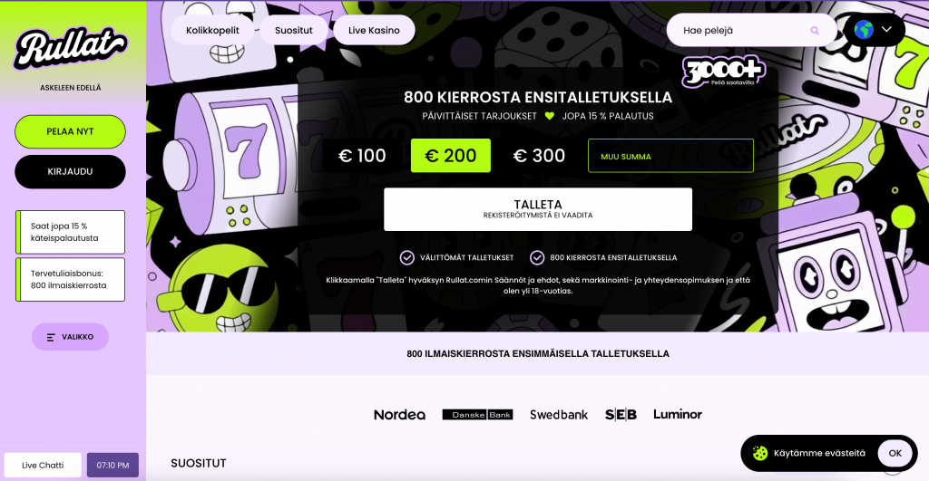 rullat casino