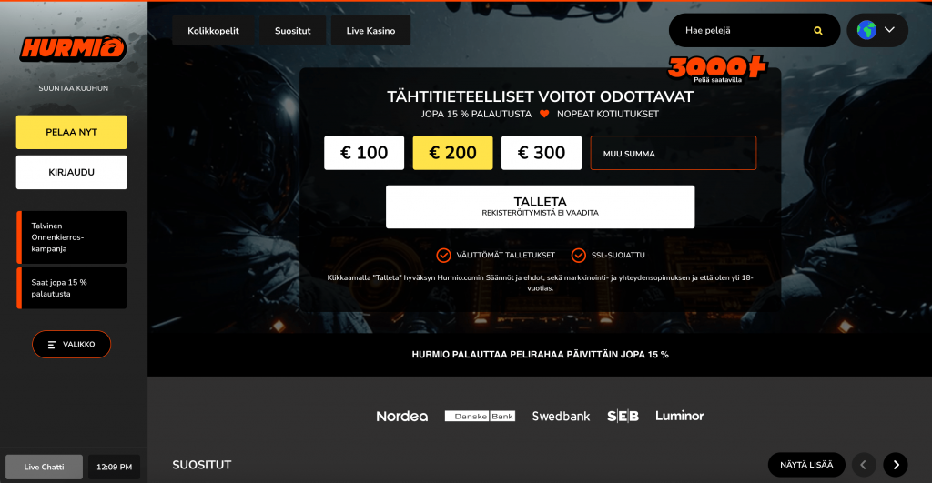 hurmio casino arvostelu